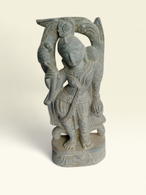 Devadashi with Parrot Stone Idol Handcrafted Devadashi with Parrot natural stone idol sculpture