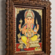22K Gold Foil Ganesha Tanjore Painting