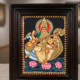 22K Gold Foil Saraswati Tanjore Painting