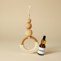 04OD001_1 Macrame Car Diffuser | Essential Oil Hanging Diffuser