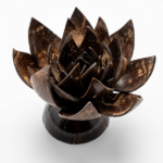 Handcrafted Coconut Shell Lotus Flower Decorative Showpiece Handcrafted coconut shell lotus flower decorative showpiece