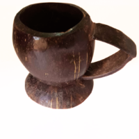 Handcrafted Coconut Shell Coffee Mug Handcrafted coconut shell coffee mug with rustic natural finish