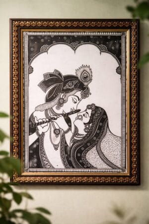 Radha Krishna Mandala Wall Art