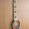 Handcrafted Macramé Towel Holder with Wooden Beads