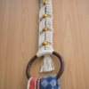 Handcrafted Macramé Towel Holder with Wooden Beads