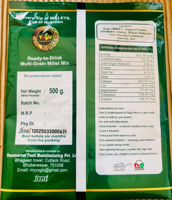 Premium Multi Grain Millet Mix | High Protein Natural Health Drink Powder