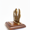 Handcrafted Brass Swan Showpiece with Wooden Base | Elegant Home Decor Accent