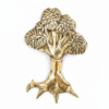 Handcrafted brass tree of life wall decor with intricate design