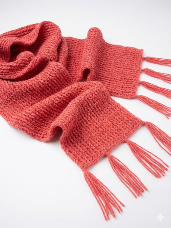 Woolen Tassel Scarf for Women – Soft Winter Scarf