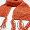 Hand-Knit Woolen Tassel Scarf for Winter Fashion
