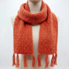 Hand-Knit Woolen Tassel Scarf for Winter Fashion