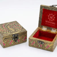 wooden meenakari box meenakari wooden storage box