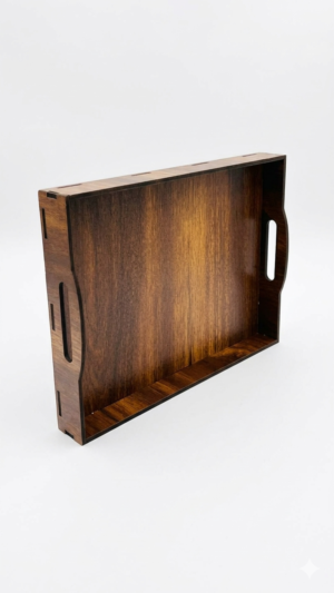 Handcrafted Wooden Serving Tray for Kitchen & Home Décor