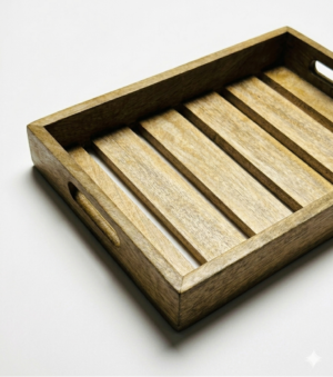 Handcrafted Wooden Serving Tray for Kitchen & Home Décor