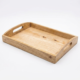 Handcrafted wooden breakfast serving tray with handles for kitchen and home décor