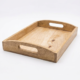 Handcrafted Wooden Breakfast Serving Tray with Handles