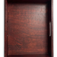 Wooden Serving Tray with Handles Handcrafted wooden serving tray with side handles