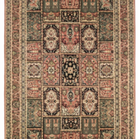 Vintage Persian Patchwork Area Rug Vintage Persian patchwork area rug with floral decorative patterns