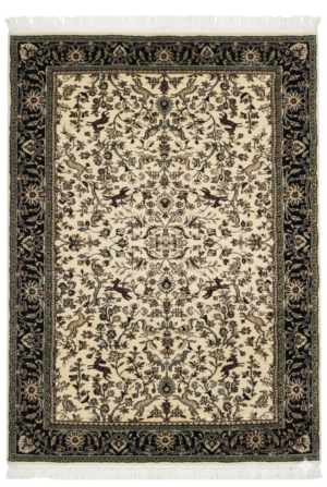 Classic Ivory Persian Floral Area Rug Classic ivory Persian floral area rug with elegant traditional patterns