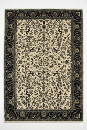 02DL002_2 Classic Ivory Persian Floral Area Rug