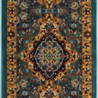 Elegant Royal Persian Bakhtiari Area Rug Royal Persian Bakhtiari area rug with traditional floral medallion design