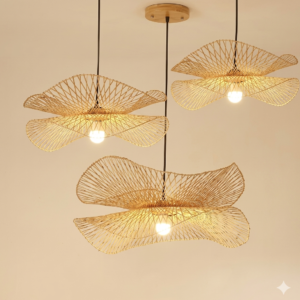 Aurora Handwoven Cane Pendant Lamp for Elegant Home Décor