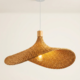 Artisan Twist Cane Pendant Light Artisan twist cane pendant light handcrafted woven hanging ceiling lamp