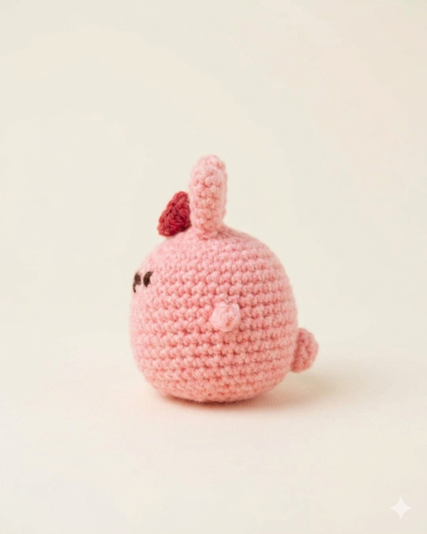 Blush Bunny Crochet Plush Charm