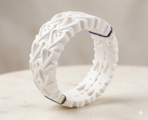 1777896112273 Royal Carved Sankha Bangles Set