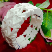 Royal Carved Sankha Bangles Set Traditional white Sankha bangles with carved geometric design