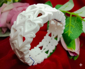 Royal Carved Sankha Bangles Set Traditional white Sankha bangles with carved geometric design