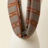 Handwoven Grey Tribal Pattern Cotton Scarf with Tassels
