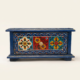 Royal Blue Handcrafted Wooden Storage Box