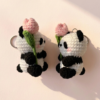 1779269304924 Handmade Crochet Panda Keychain