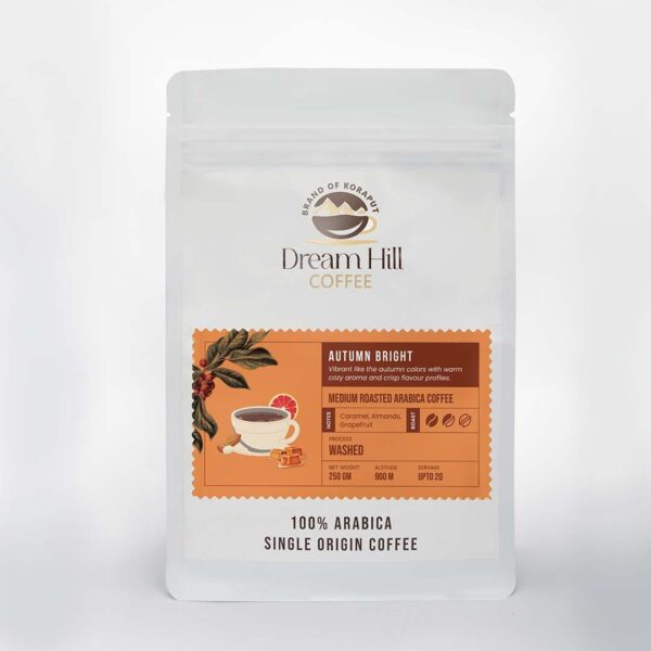 DreamHill 100% Arabica single origin coffee packaging