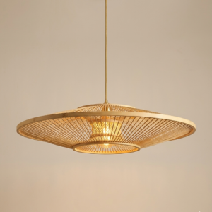 Handcrafted cane pendant hanging lamp for modern home décor