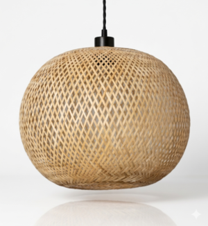 Orb Weave Cane Pendant Lamp – Handcrafted Globe Hanging Light Handcrafted globe cane pendant lamp with natural woven design and warm ambient lighting