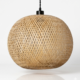 Orb Weave Cane Pendant Lamp – Handcrafted Globe Hanging Light Handcrafted globe cane pendant lamp with natural woven design and warm ambient lighting