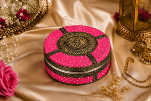 Pink Meenakari Utility Box