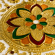 White Floral Meenakari Storage Box