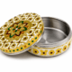White Floral Meenakari Storage Box