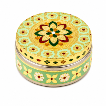 Mint Mandala Meenakari Utility Box