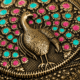 01GJ015_2 Peacock Meenakari Trinket Box