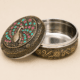 01GJ015_4 Peacock Meenakari Trinket Box