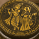 Golden Radha Krishna Meenakari Utility Box