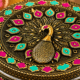 Antique Peacock Meenakari Utility Box