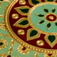 01GJ023_3 Green Mandala Meenakari Utility Box
