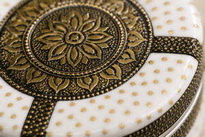 White Mandala Meenakari Utility Box