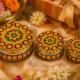 Golden Floral Meenakari Utility Box