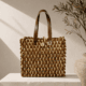 01OD010_1 Rustic Weave Sabai Grass Tote Bag